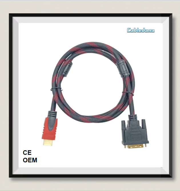 HDMI to DVI cable OD6.0mm